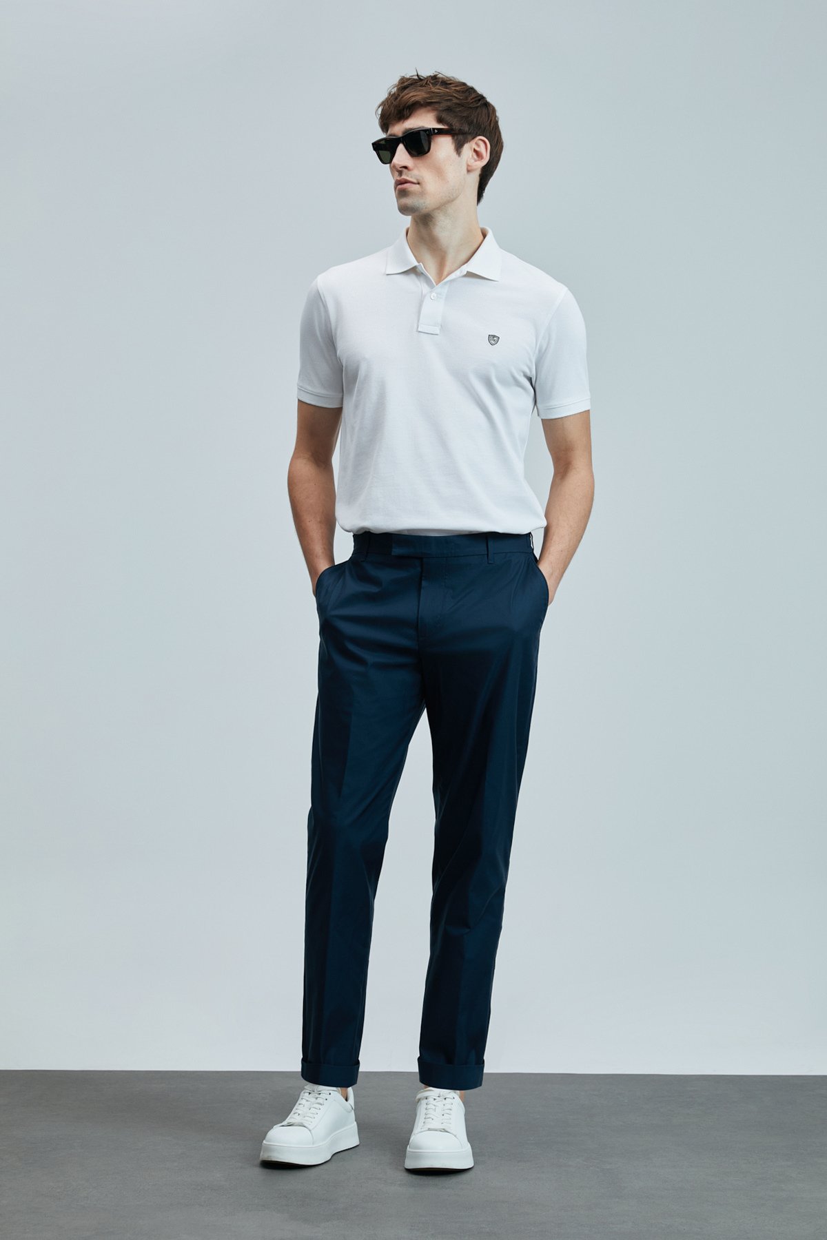 Laon Smart Erkek Polo Tişört Beyaz - Lufian (1)