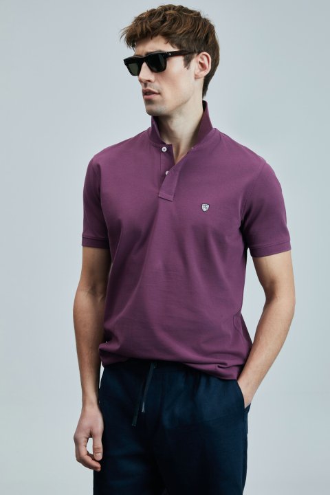 Laon Smart Erkek Polo Tişört Bordo - LUFIAN