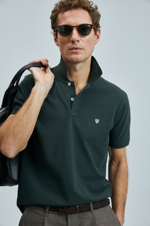 Laon Smart Erkek Polo Tişört Haki - LUFIAN