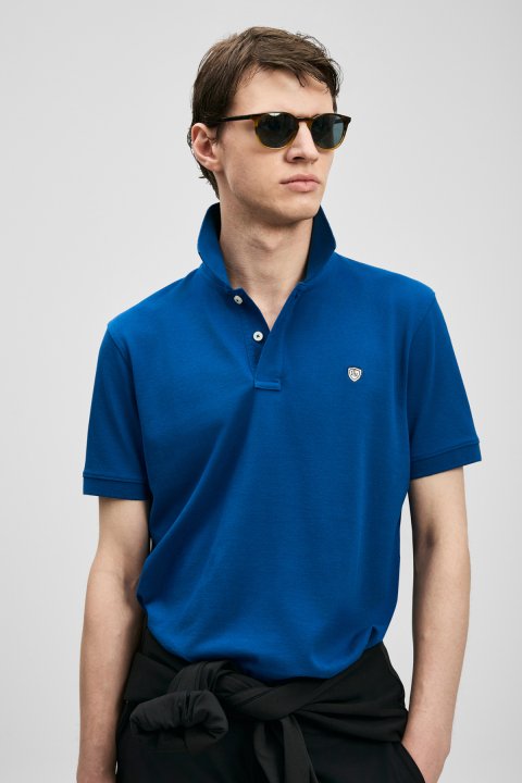 Laon Smart Erkek Polo Tişört Koyu Saks - LUFIAN (1)