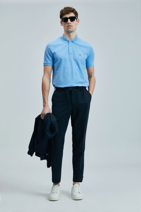 Laon Smart Erkek Polo Tişört Mavi - Lufian