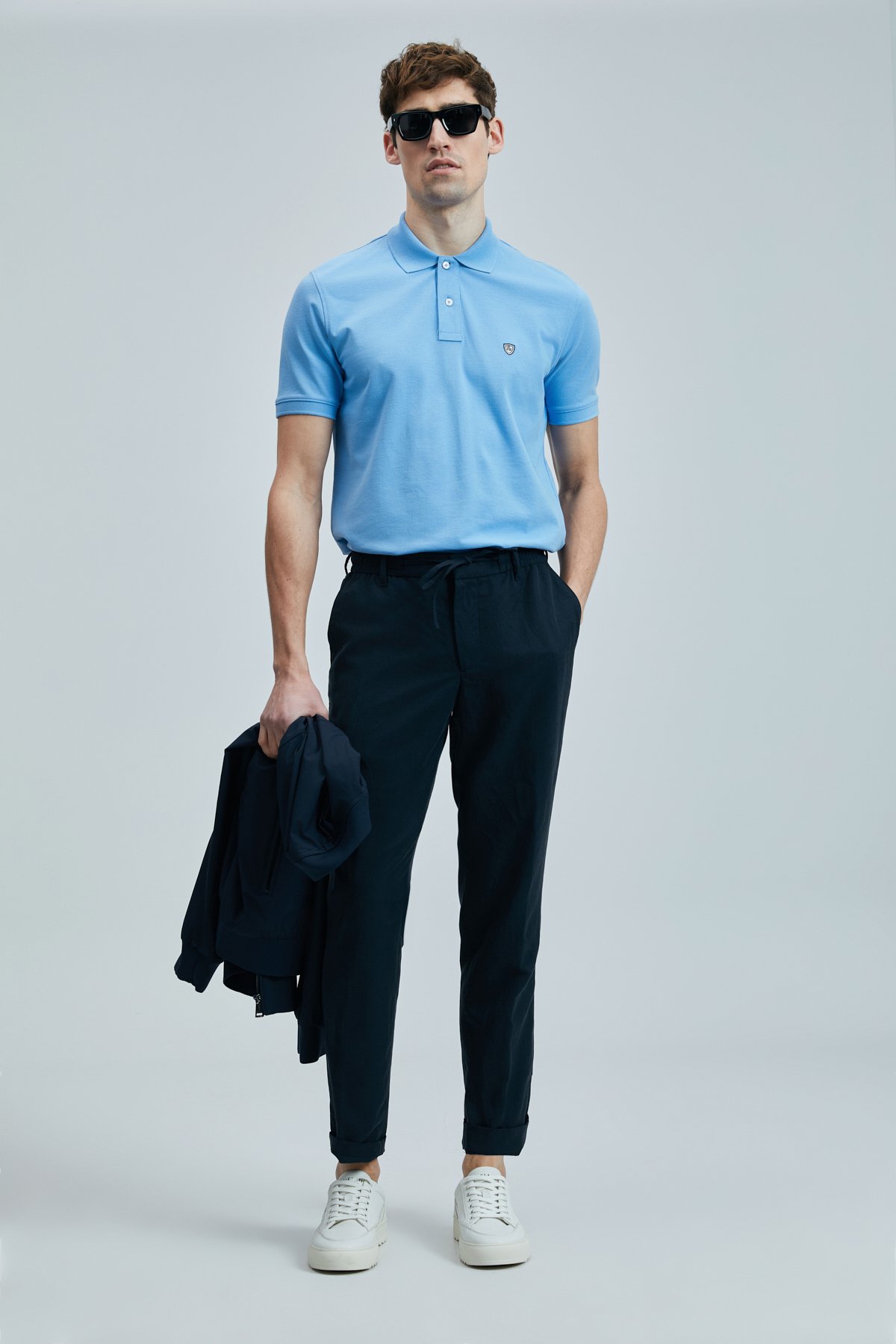 Laon Smart Erkek Polo Tişört Mavi - Lufian