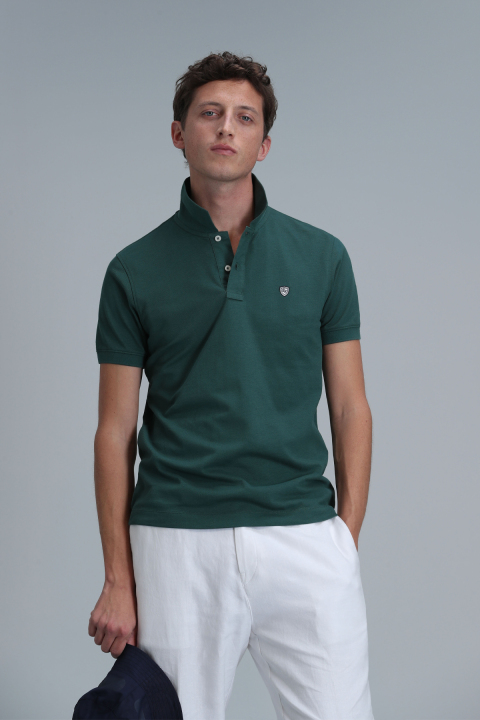 Laon Smart Erkek Polo Tişört Slim Fit Ördek Yeşili - Lufian