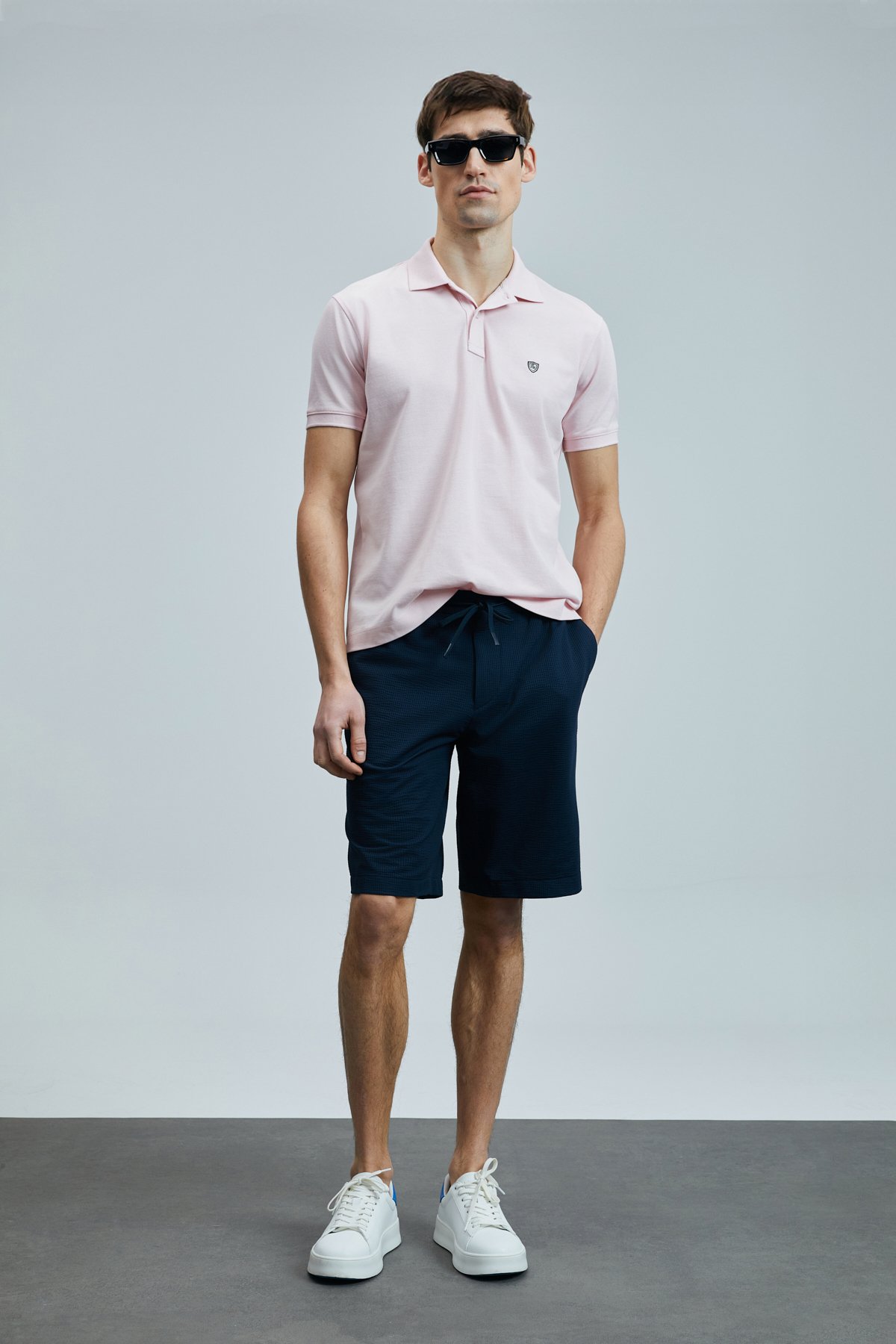 Laon Smart Erkek Polo Tişört Pembe - Lufian