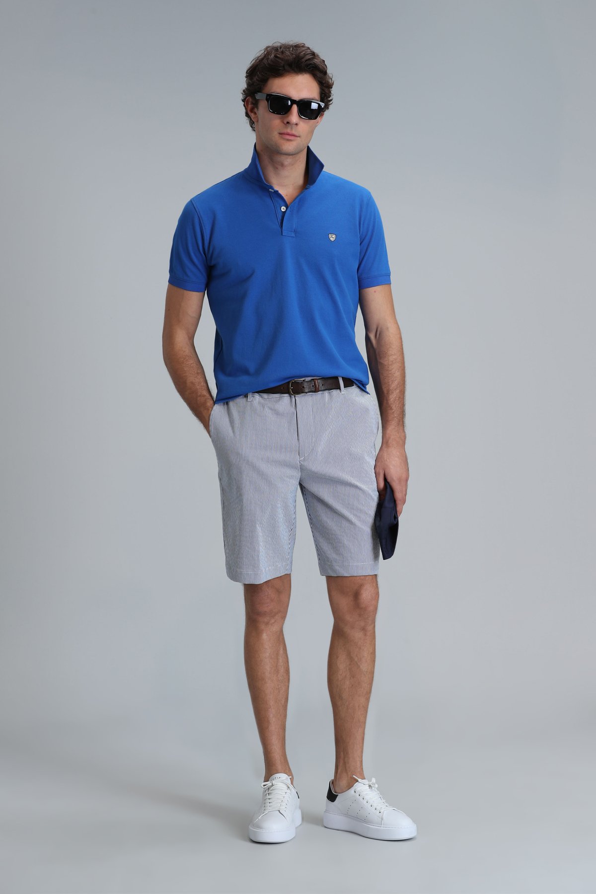 Laon Smart Erkek Polo Tişört Slim Fit Saks - Lufian (1)