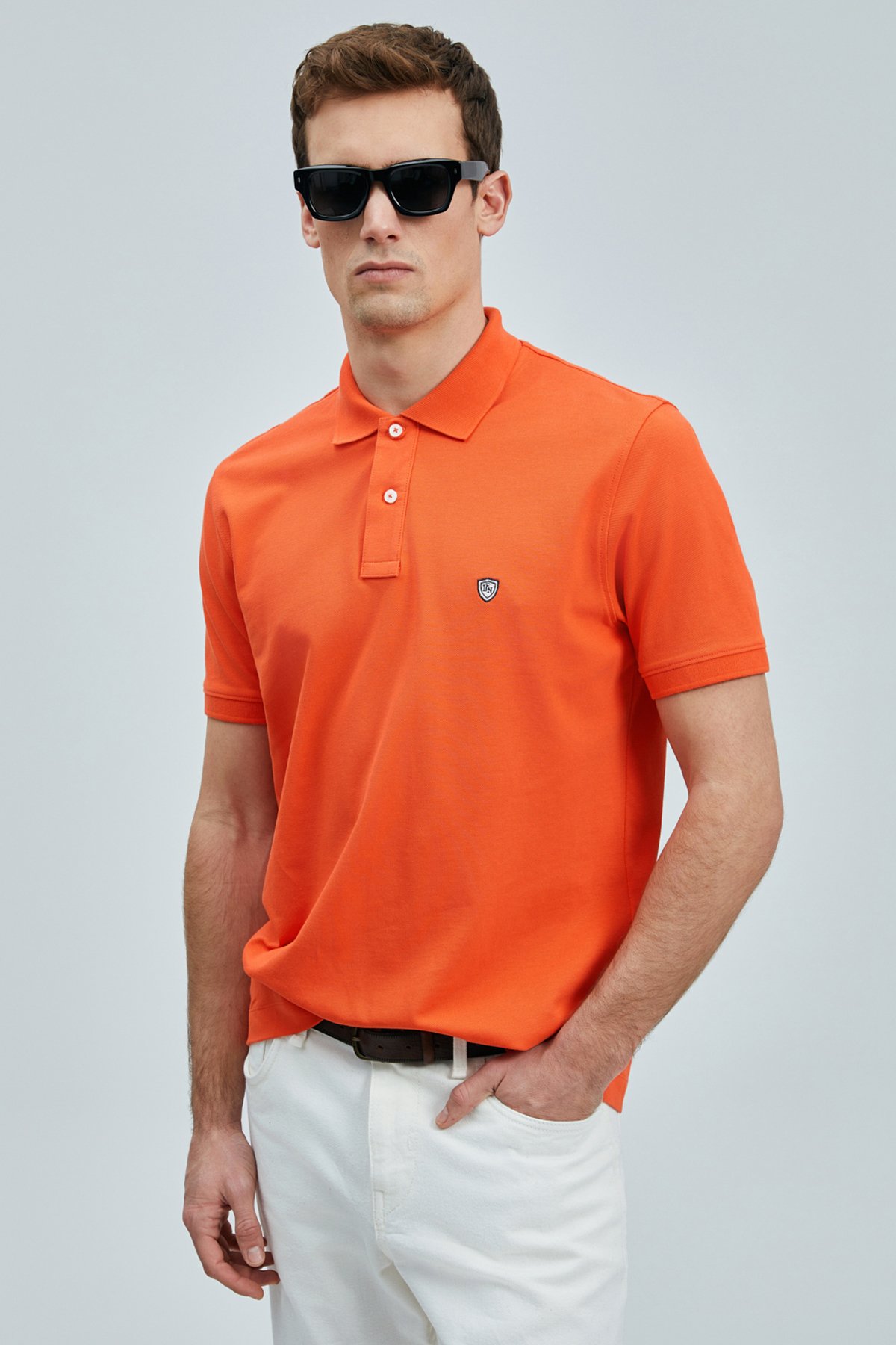 Laon Smart Erkek Polo Tişört Turuncu - Lufian