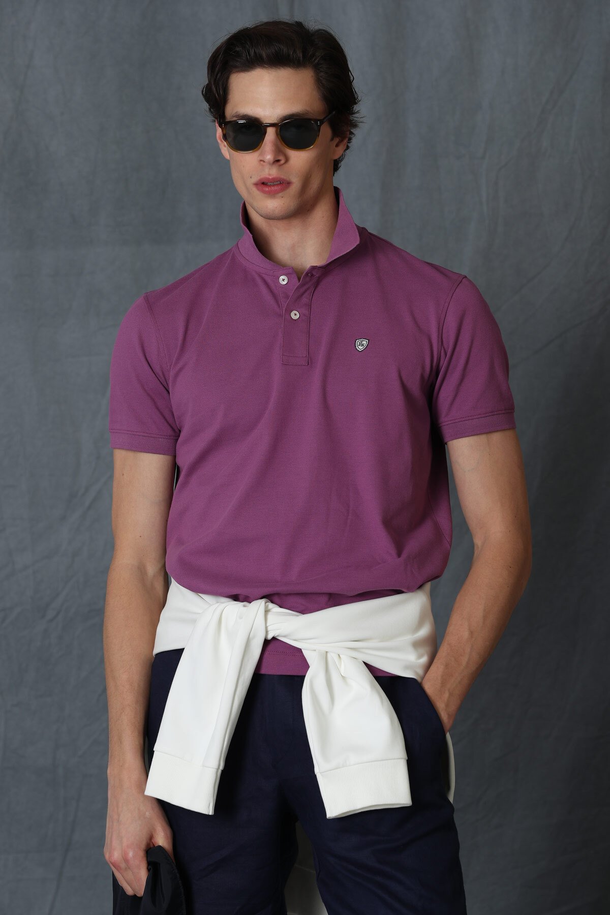 Laon Smart Erkek Polo Tişört Bordo - Lufian