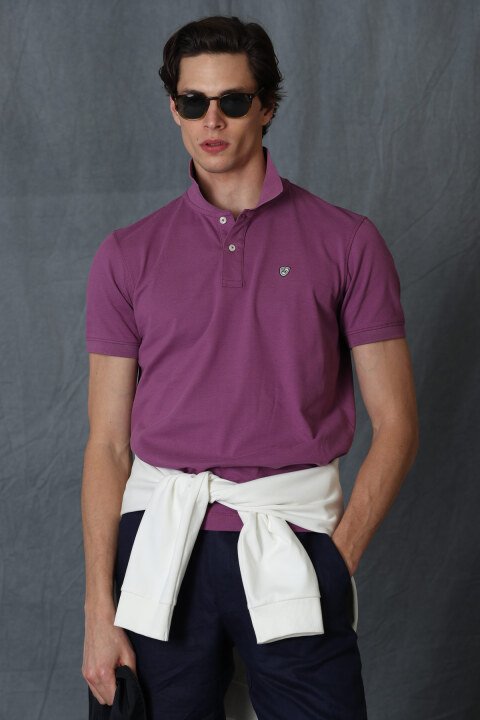 Laon Smart Erkek Polo Tişört Bordo - Lufian