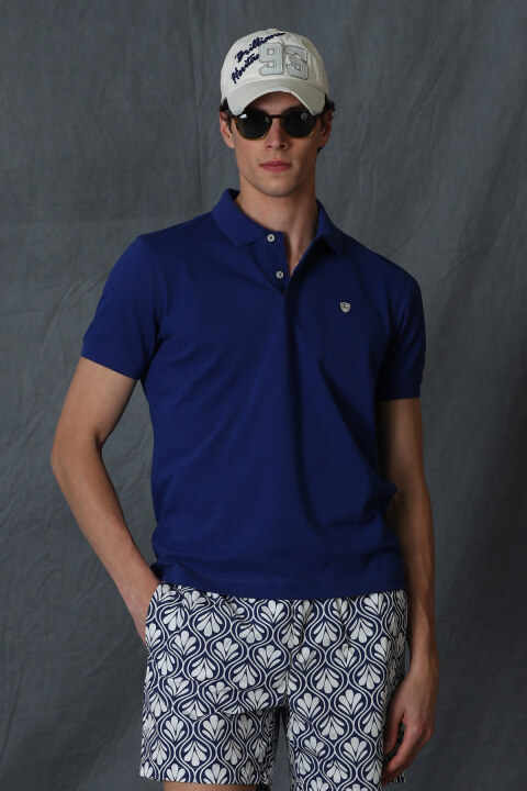 Laon Smart Erkek Polo Tişört Gece Mavisi - Lufian