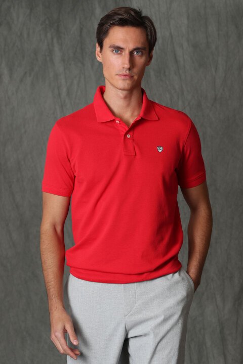 Laon Smart Erkek Polo Tişört Kırmızı - Lufian