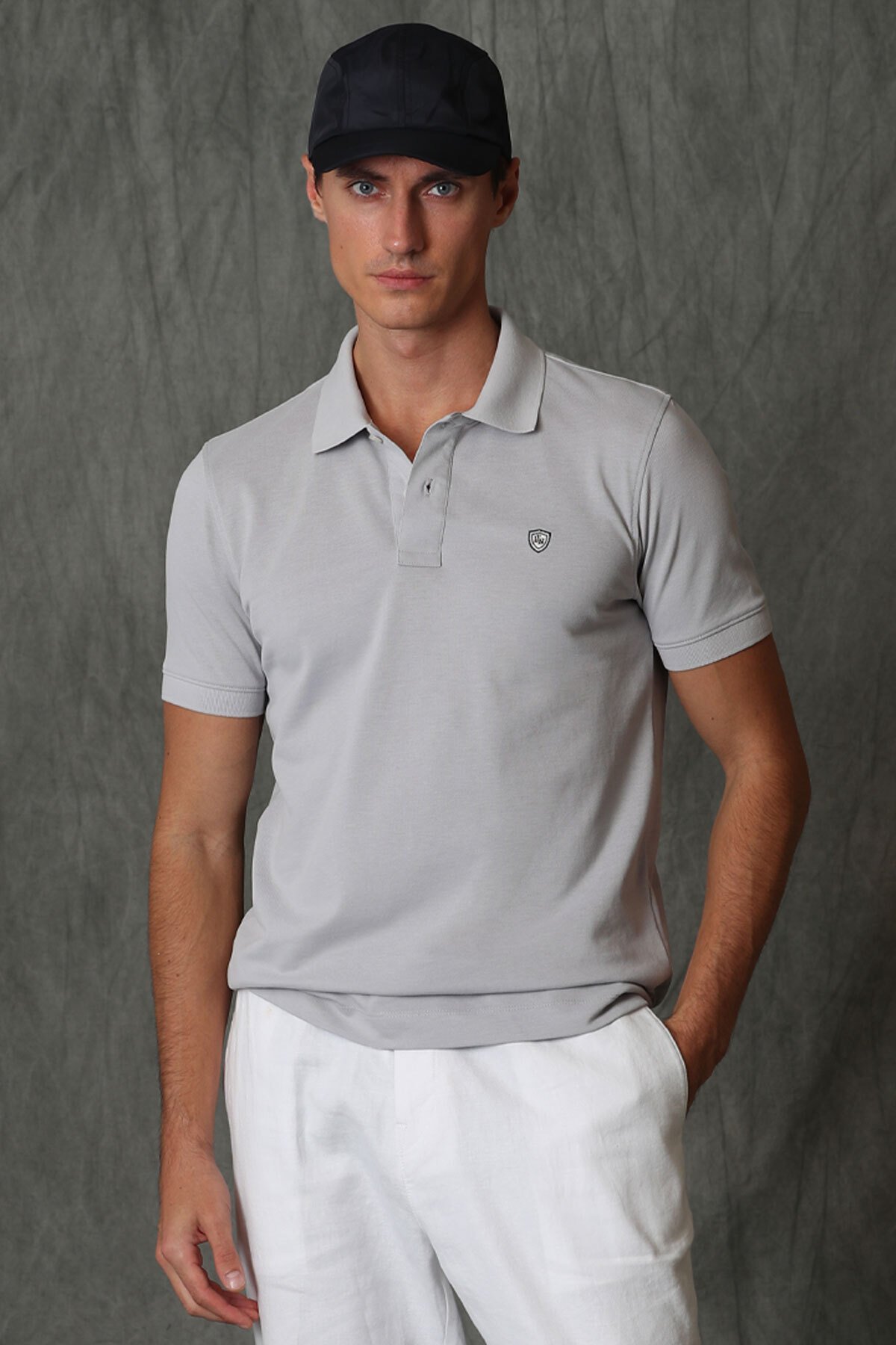 Laon Smart Erkek Polo Tişört Taş - Lufian