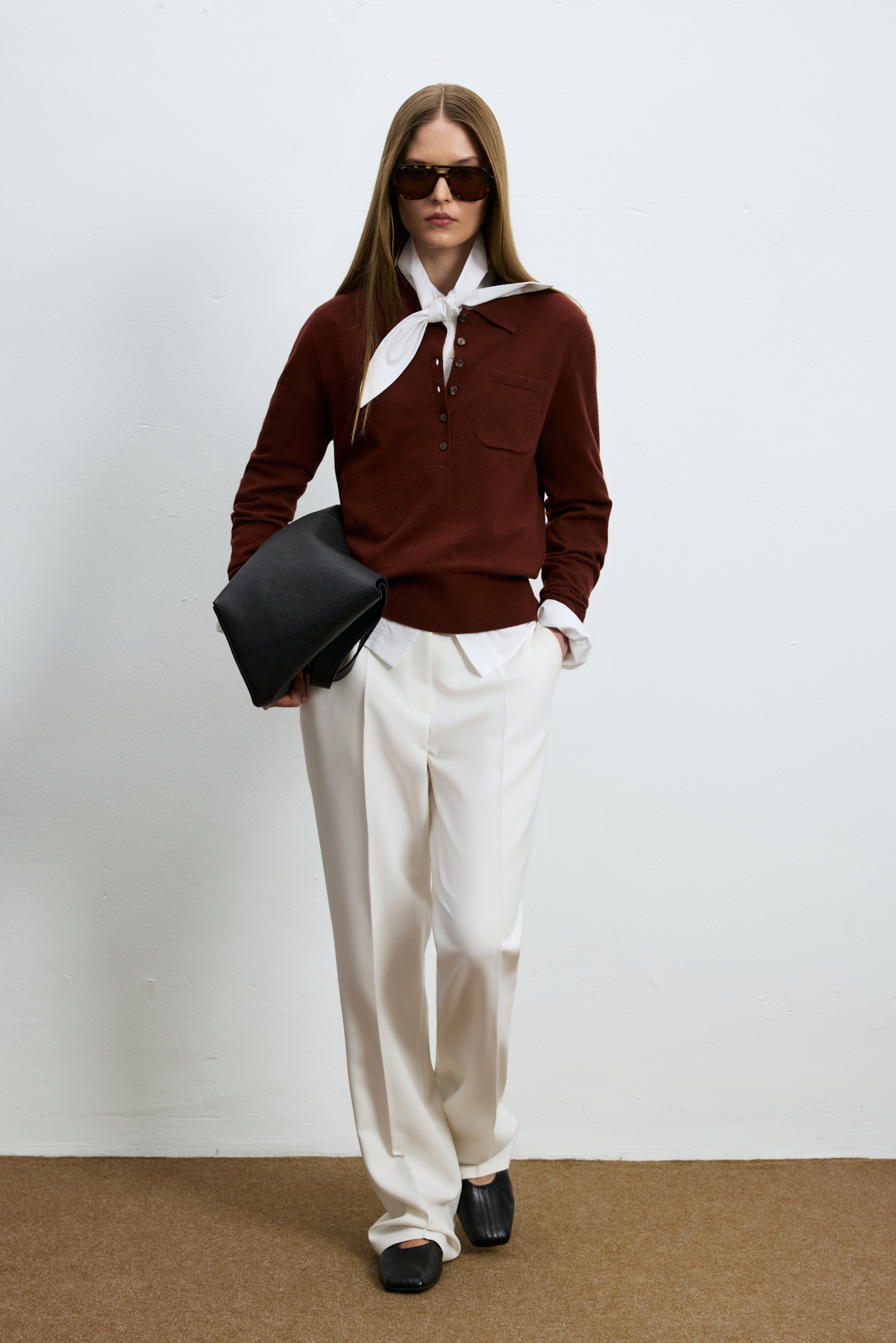 Laura Kadın Kazak Bordo - LUFIAN