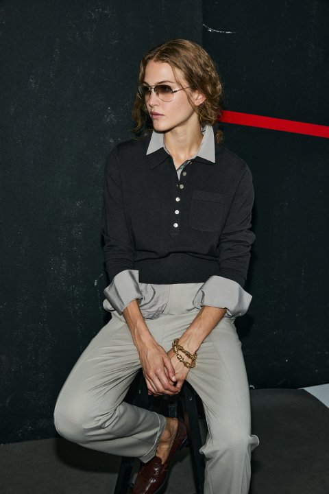 Laura Kadın Kazak Kahverengi - Lufian (1)