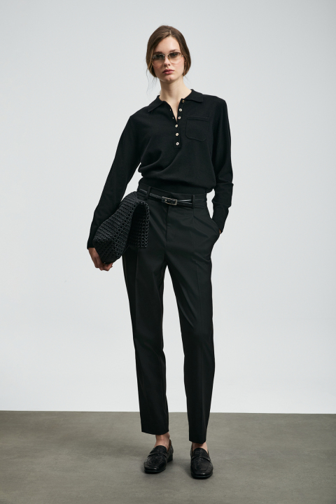 Laura Kadın Kazak Siyah - Lufian (1)