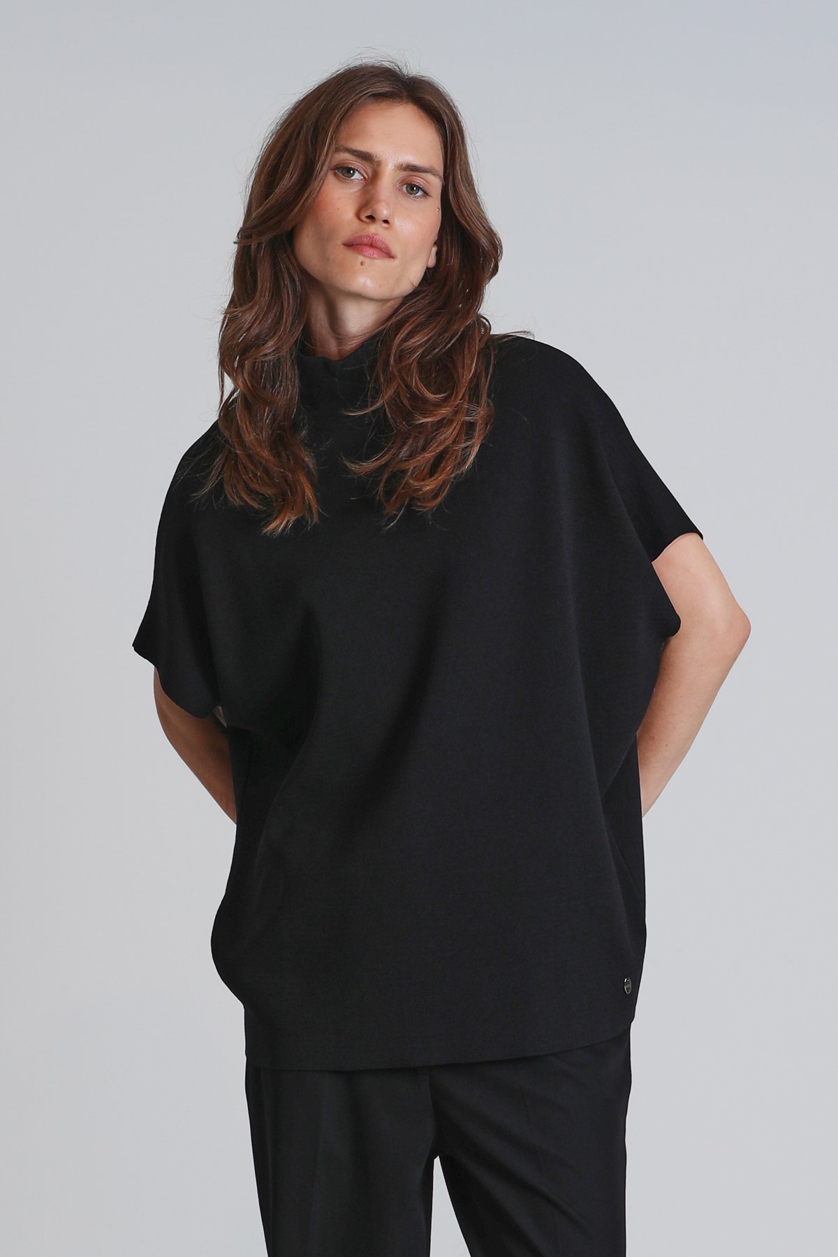 Laura Kadın Kazak Siyah - Lufian