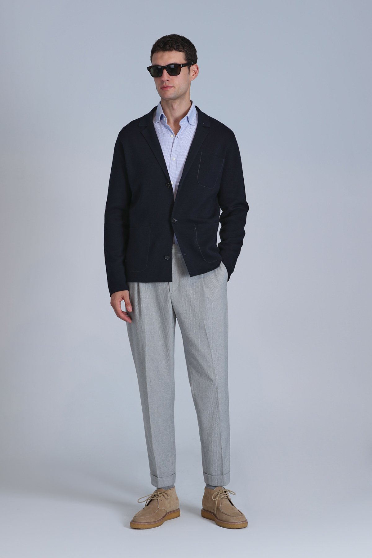 Leader Erkek Hırka Lacivert - Lufian (1)