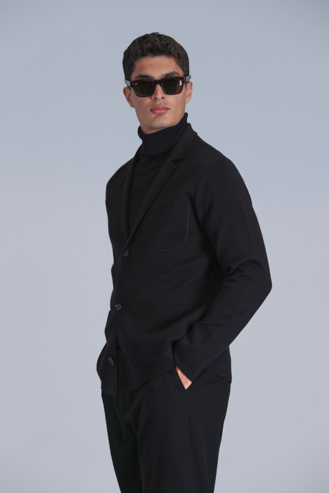 Leader Erkek Hırka Siyah - Lufian (1)