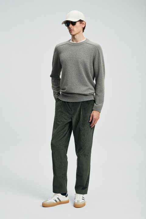 Les Men's Sweater Mink - Lufian (1)