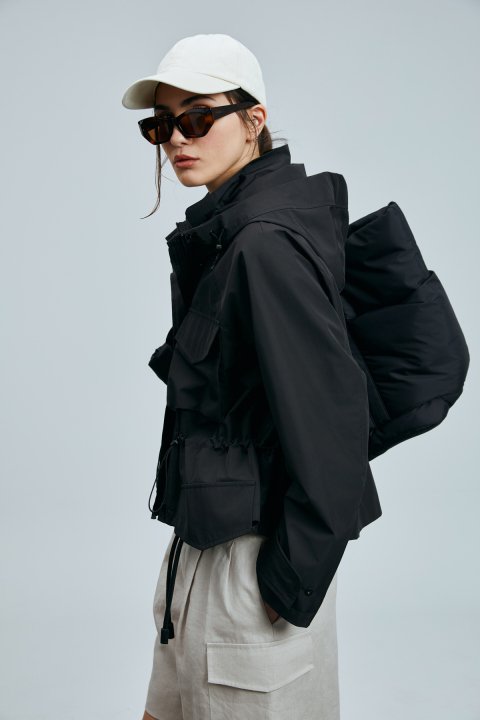Level Women's Outerwear Black - LUFIAN (1)