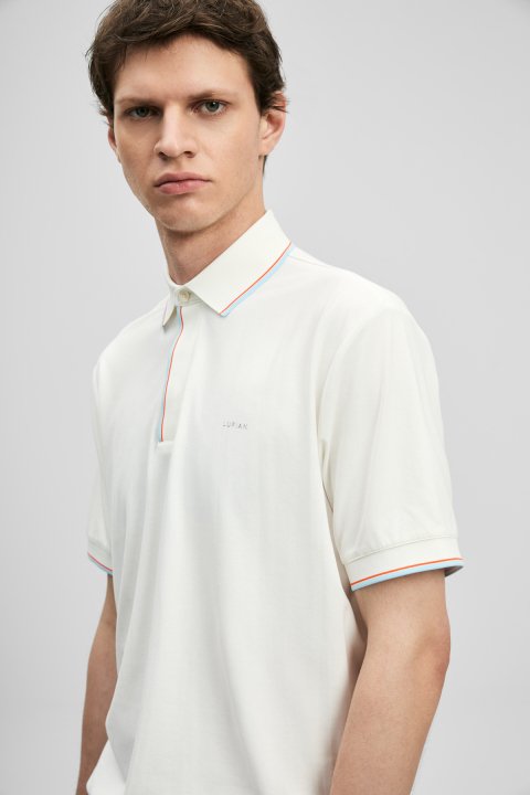 Levı Smart Erkek Polo Tişört Beyaz - Lufian