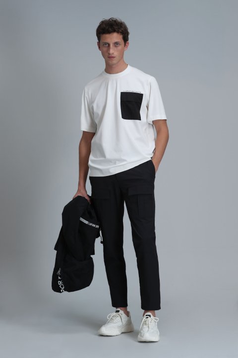 Lıam Modern Grafik T- Shirt Kırık Beyaz - Lufian (1)