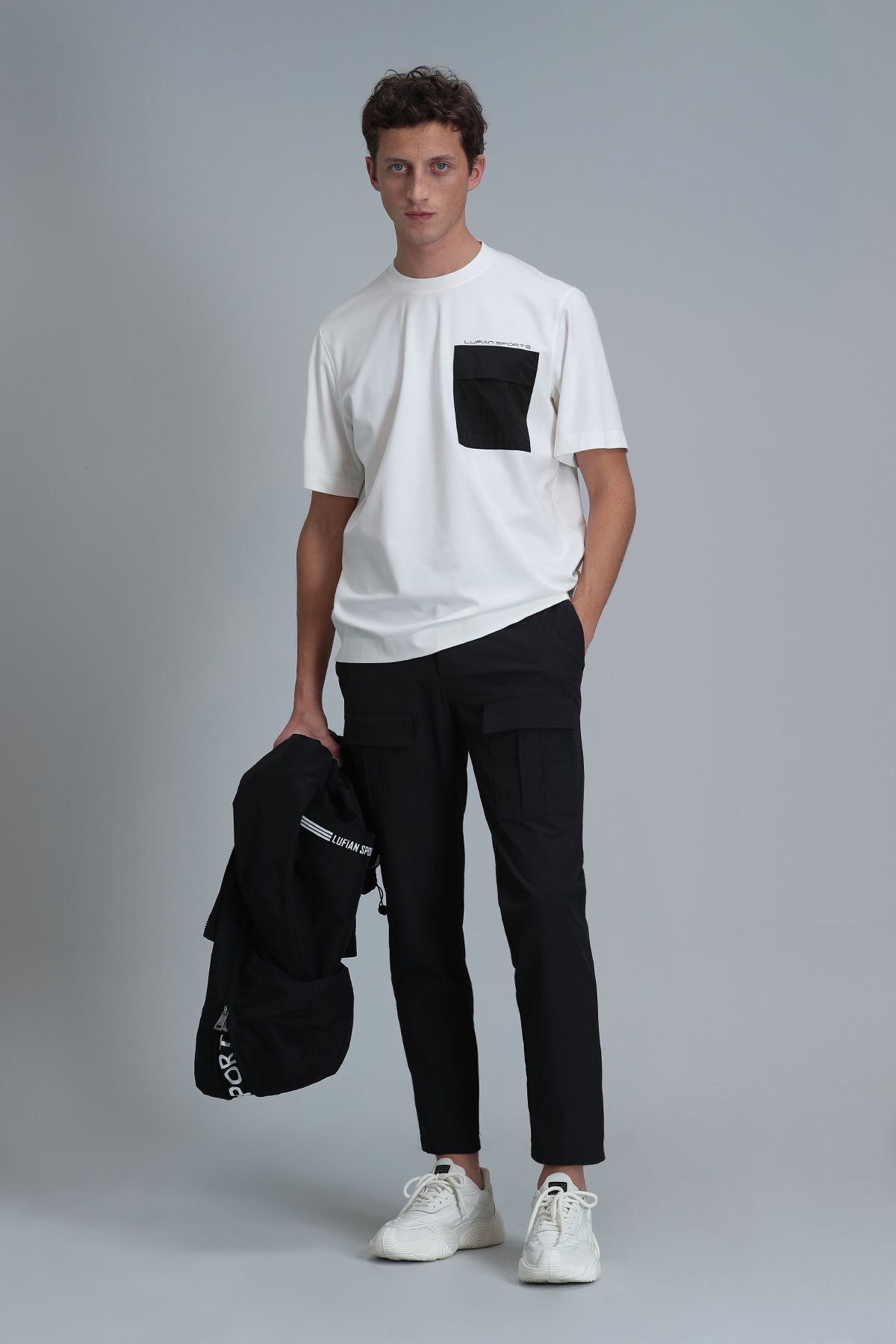 Lıam Modern Grafik T- Shirt Kırık Beyaz - Lufian (1)