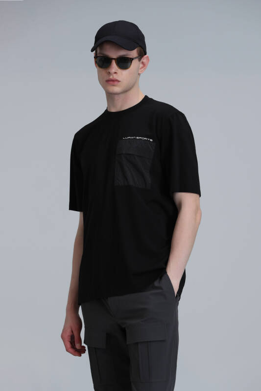 Lıam Modern Grafik T- Shirt Siyah - 3