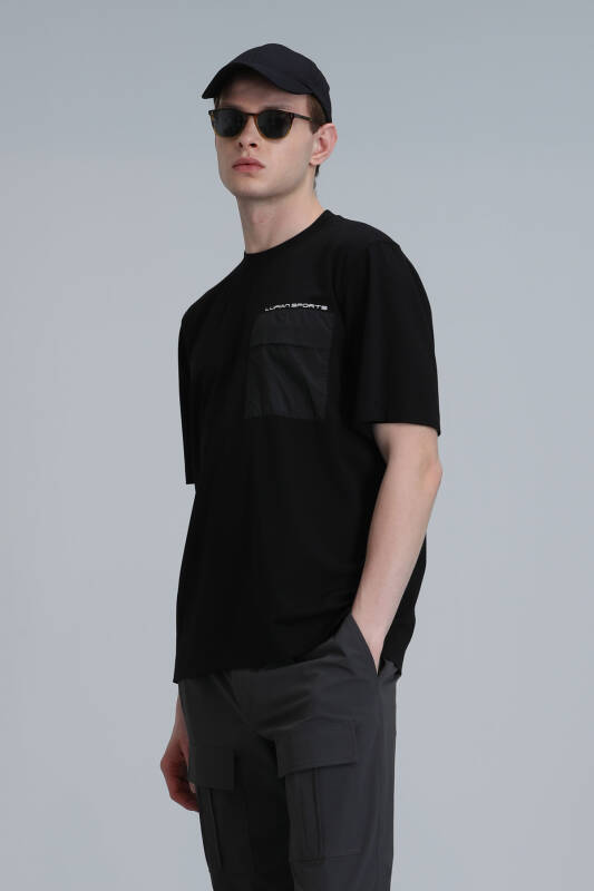 Lıam Modern Grafik T- Shirt Siyah - 5