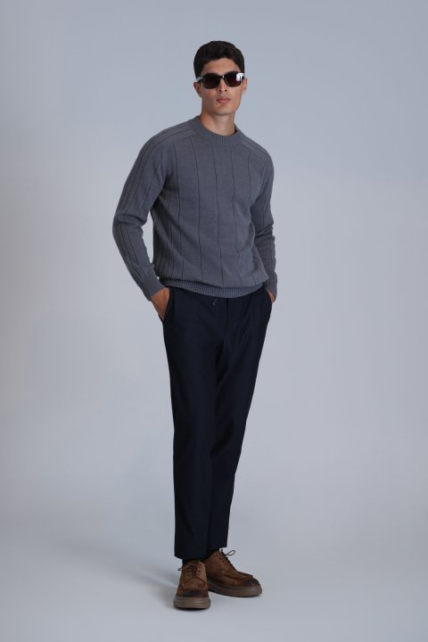 Lıght Erkek Kazak Gri - Lufian