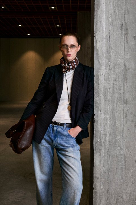 Lına Kadın Ceket Lacivert - Lufian