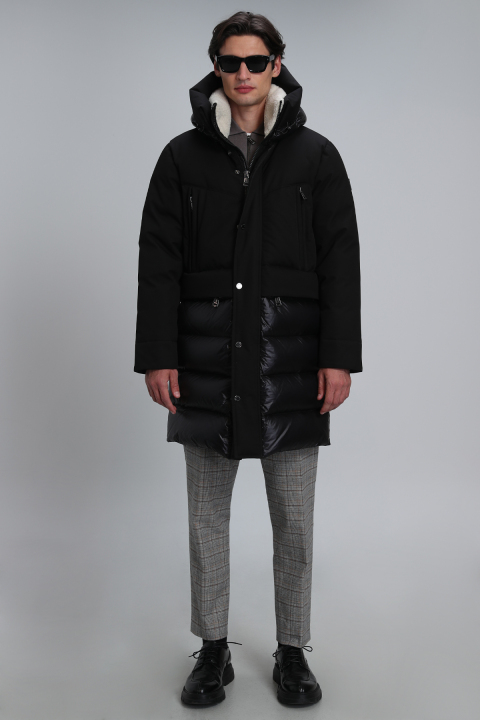 Lıncoln Kaz Tüyü Erkek Mont Siyah - Lufian (1)