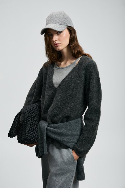 Lında Kadın Kazak Antrasit - Lufian