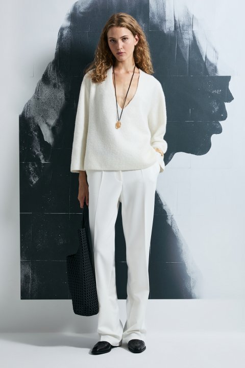 Lında Kadın Kazak Krem - Lufian (1)