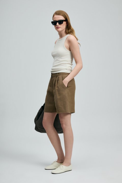 Lında Women's Knitted Undershirt Cream - Lufian (1)