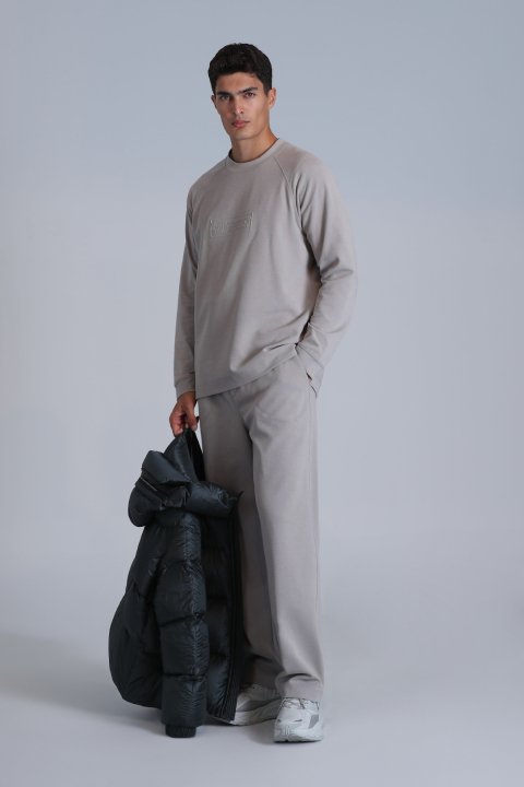 Lınes Erkek Sweatshirt Taş - Lufian (1)