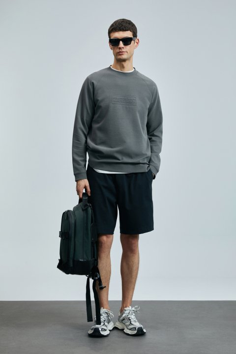 Lınes Erkek Sweatshirt Yeşil - Lufian (1)