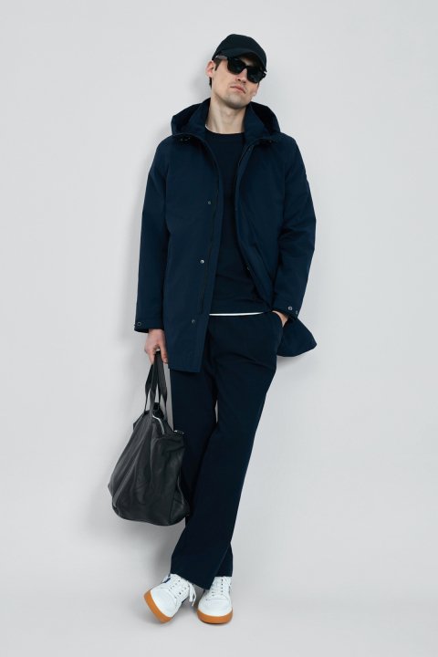 Lınes Men's Sweatshirt Navy Blue - Lufian (1)