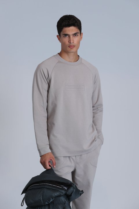 Lınes Men's Sweatshirt Stone - Lufian