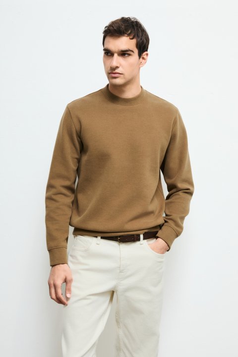 Male Sweatshirt Camel - Lufian