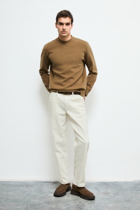 Male Sweatshirt Camel - Lufian