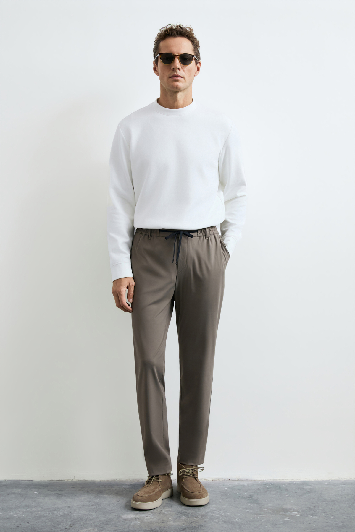 Male Sweatshirt Off Whıte - Lufian
