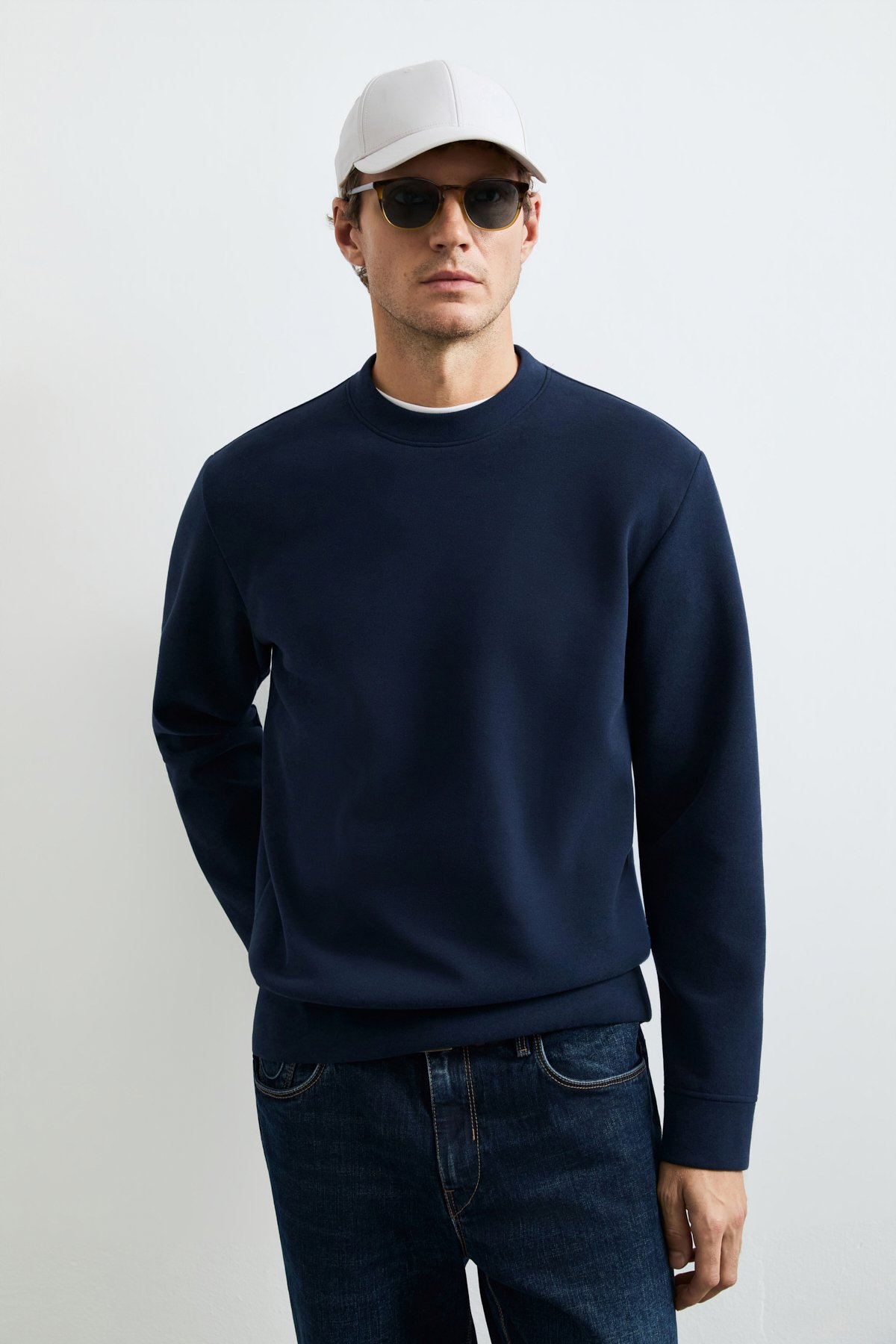 Logan Erkek Sweatshirt Lacivert - Lufian (1)