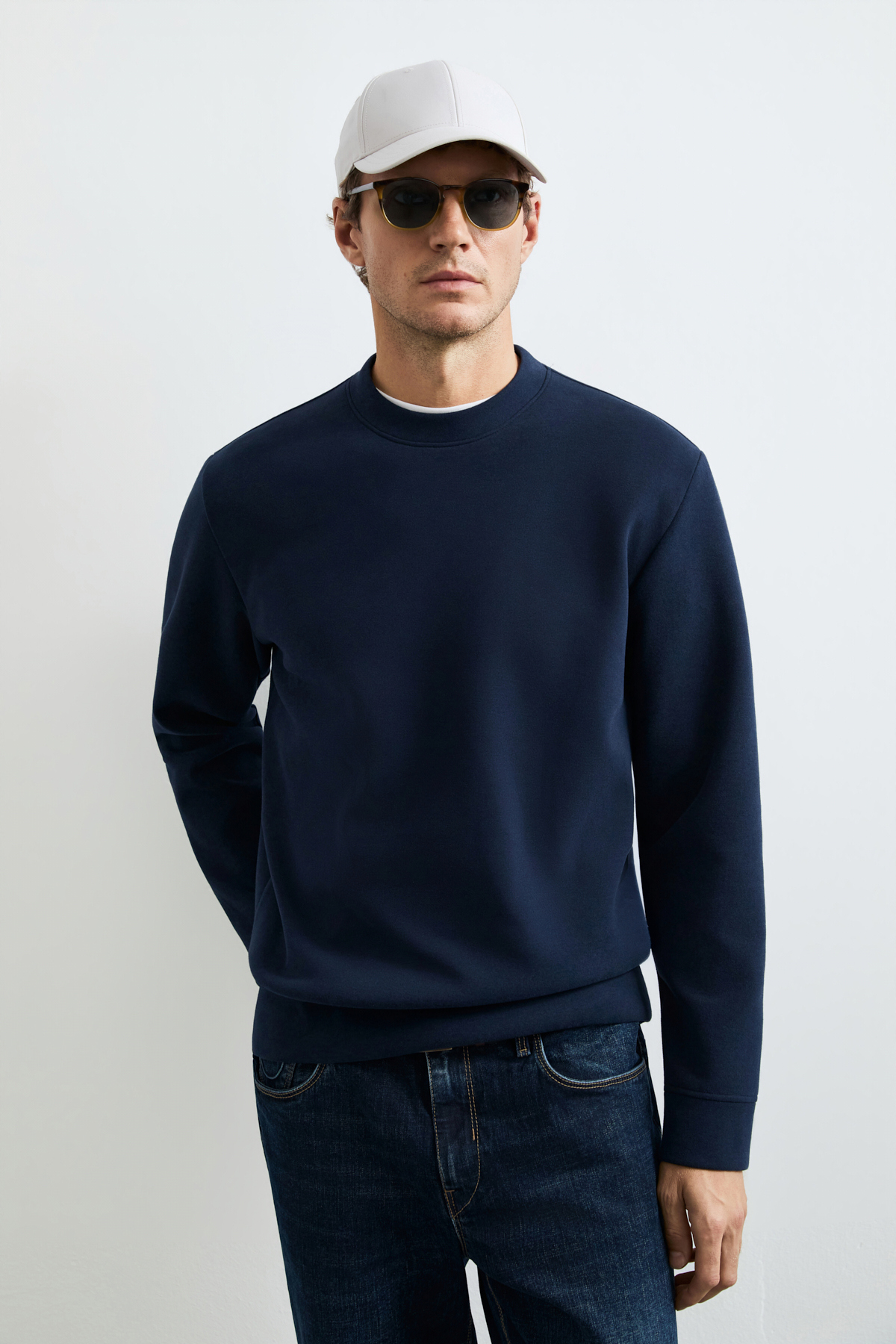 Logan Erkek Sweatshirt Lacivert - Lufian (1)