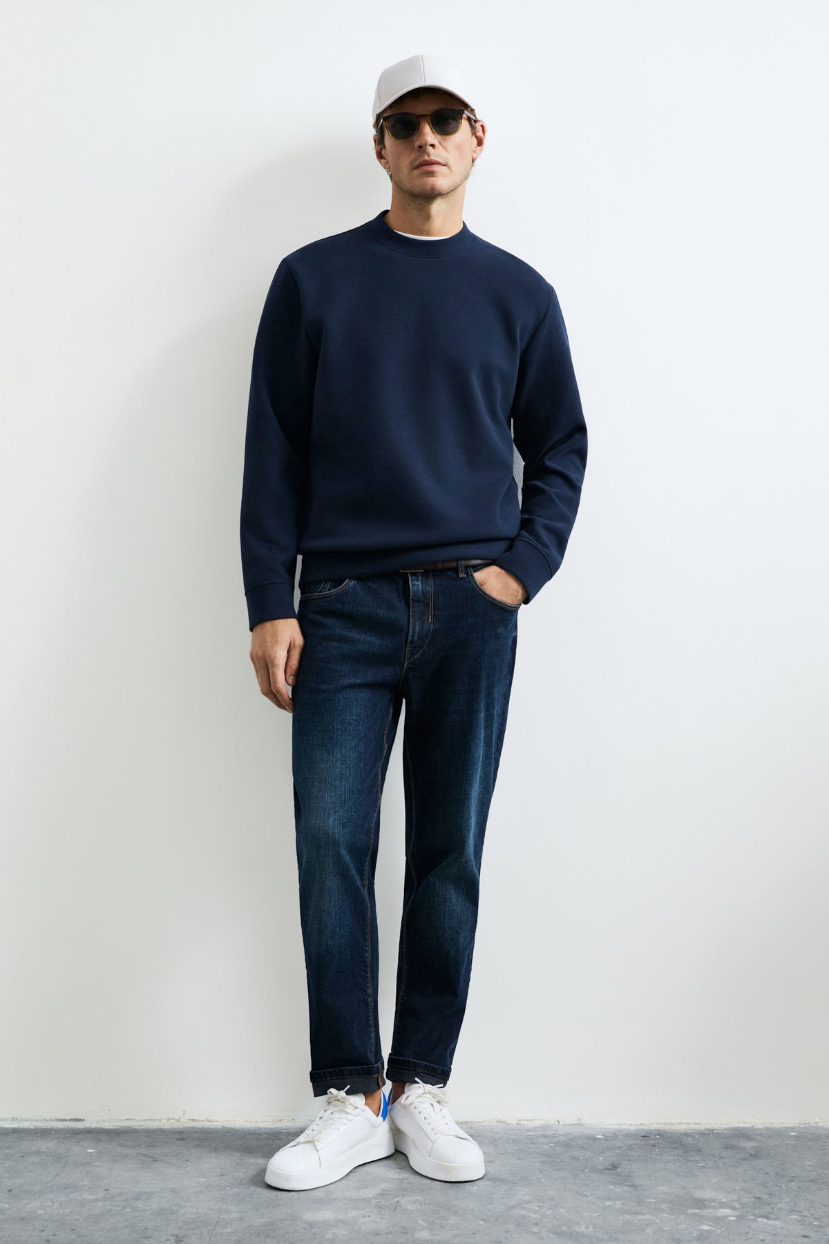 Male Sweatshirt Navy - Lufian