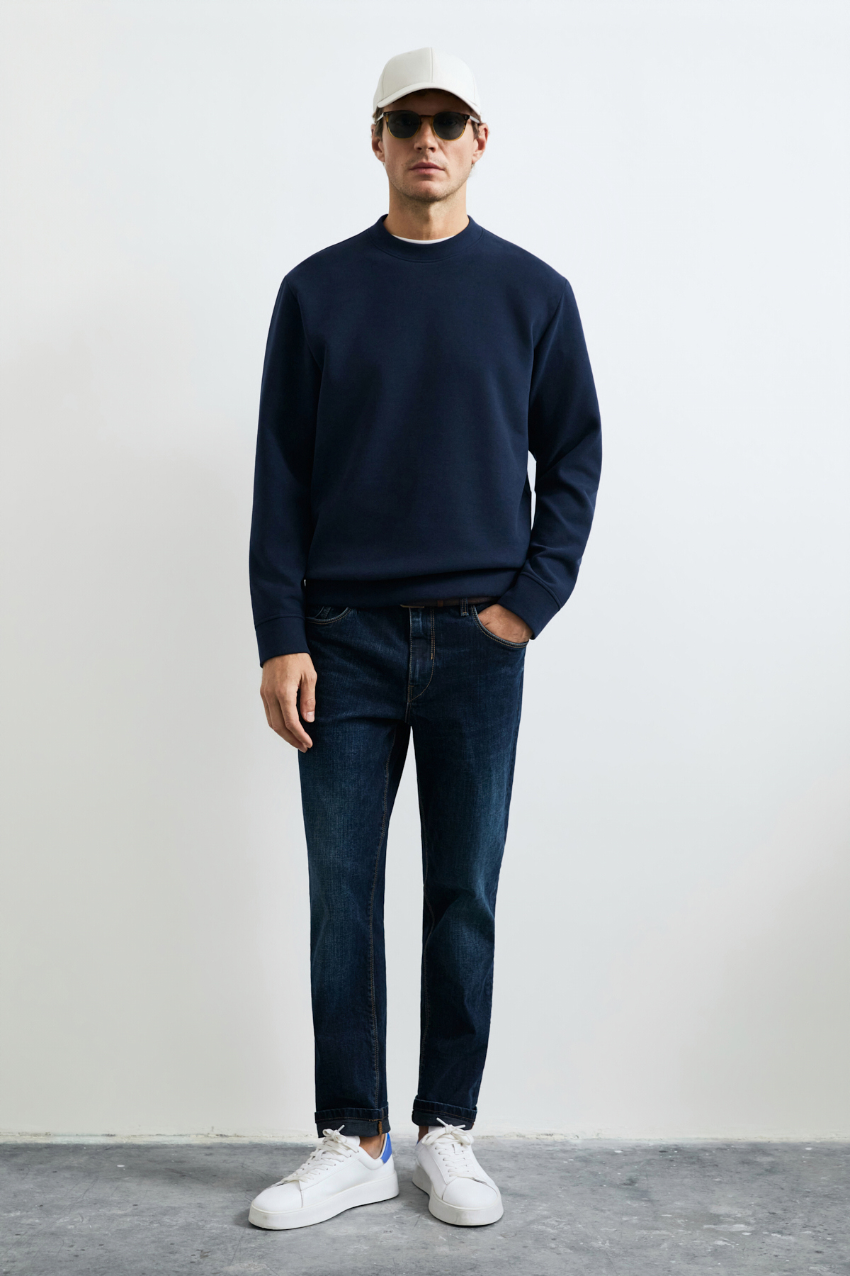 Male Sweatshirt Navy - Lufian