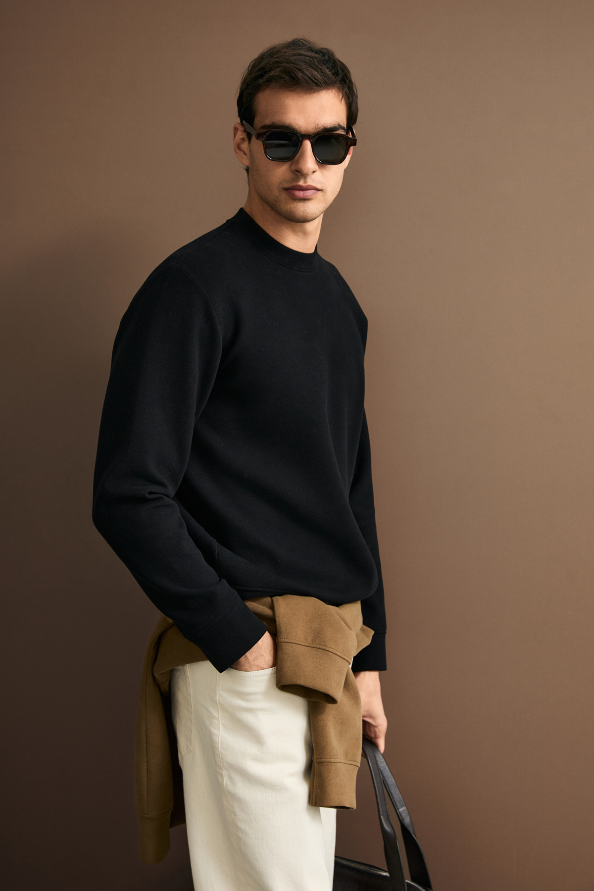 Logan Erkek Sweatshirt Siyah - Lufian