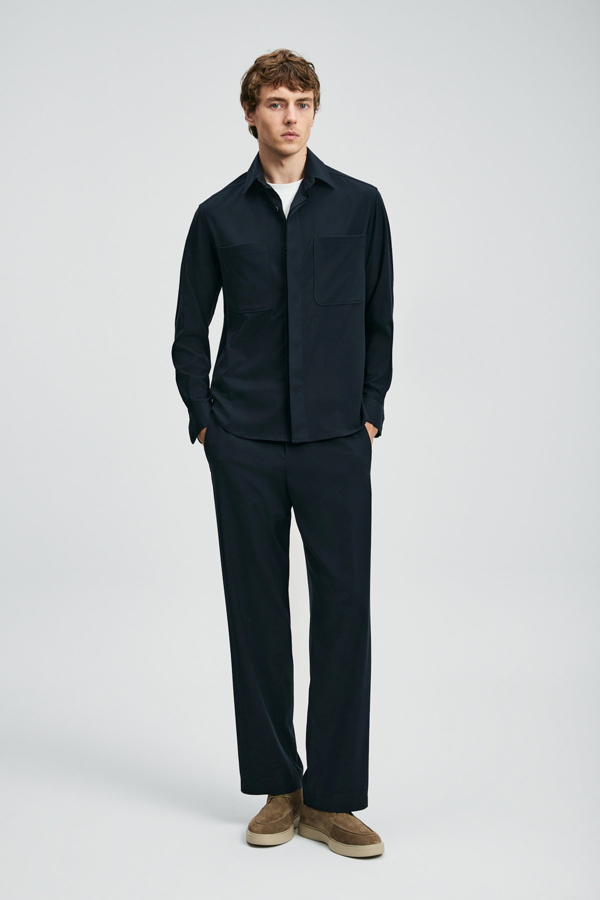 Lord Erkek Basic Gömlek Regular Fit Lacivert - Lufian (1)