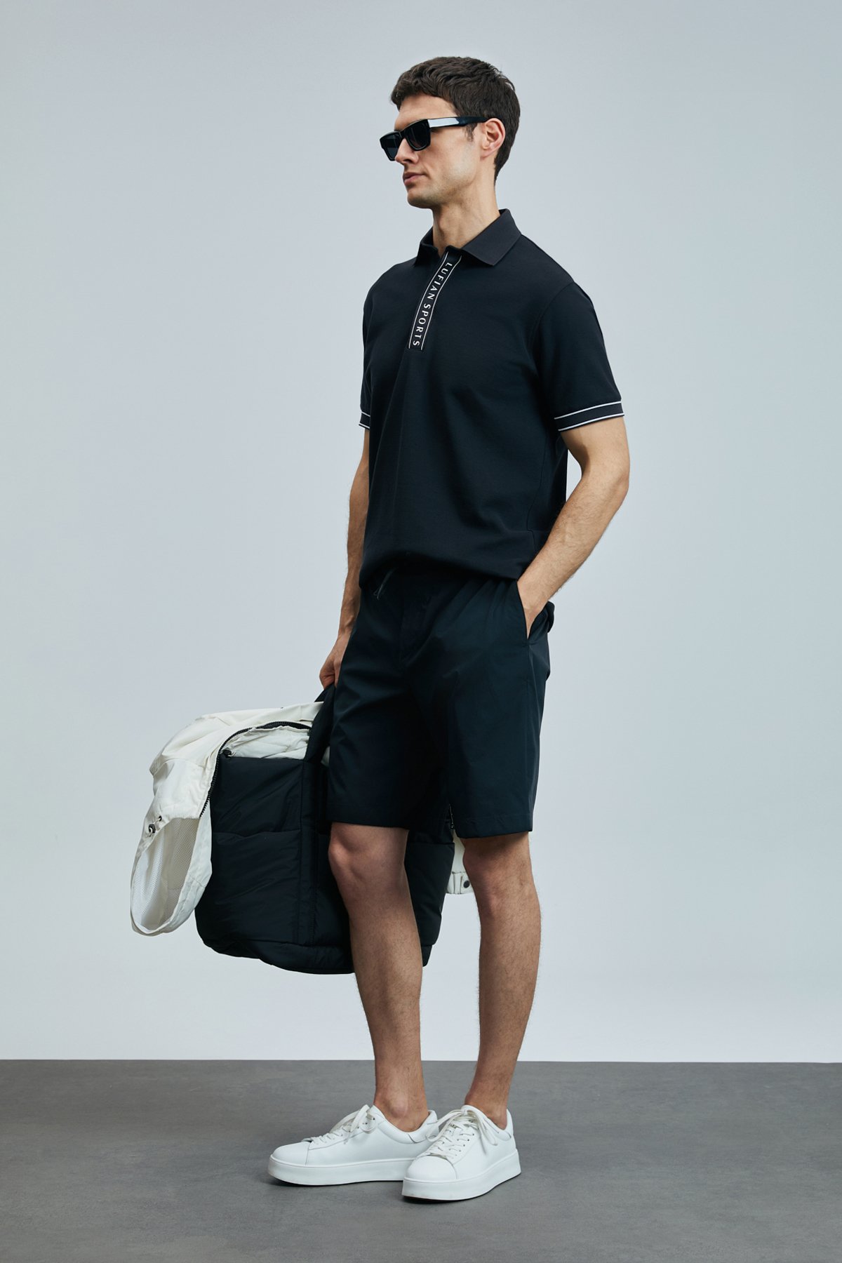 Lord Smart Erkek Polo Tişört Siyah - Lufian