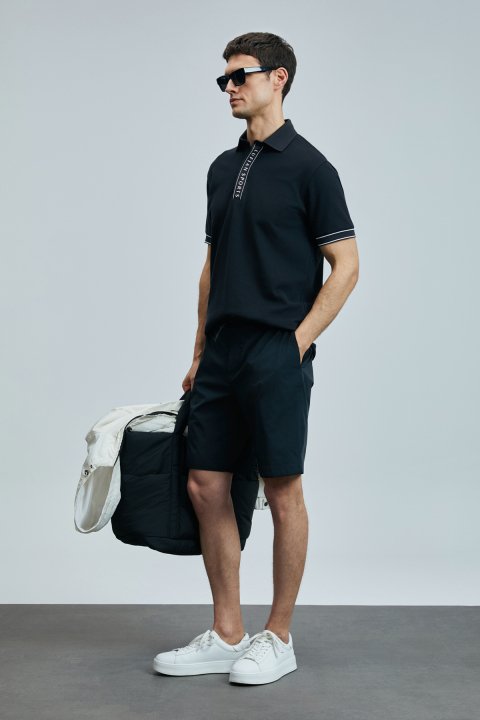 Lord Smart Erkek Polo Tişört Siyah - Lufian