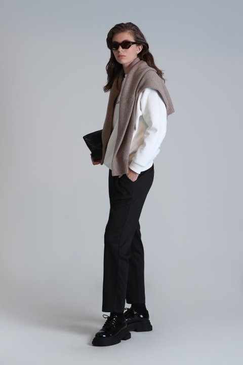 Lorı Kadın Pantolon Siyah - Lufian